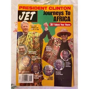 Jet Magazine April 20, 1998 Pres. Clinton Journeys to Africa with Hillary GUC